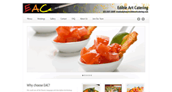 Desktop Screenshot of edibleartcatering.com
